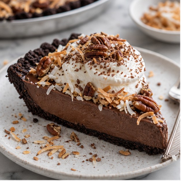 10 Minute German Sweet Chocolate Cream Pie