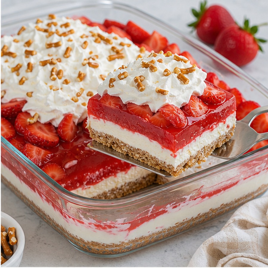 Strawberry Pretzel Salad