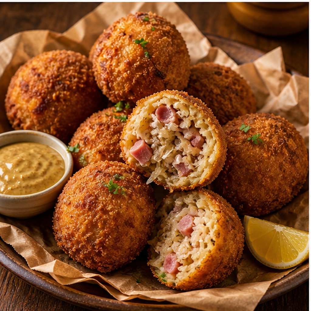 Boulettes de choucroute au Golden Lamb