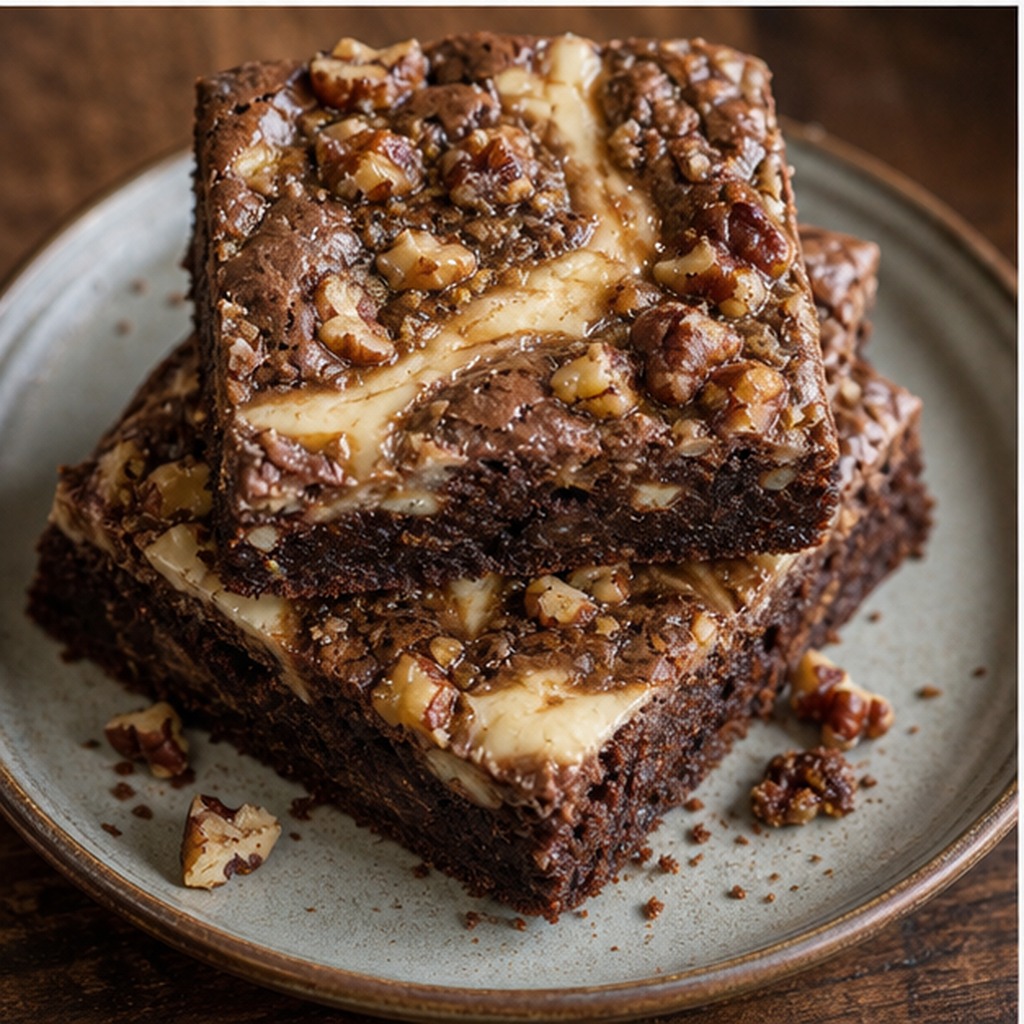 Deutsche Frischkäse-Brownies