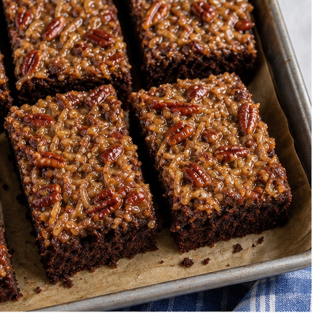 German Chocolate Upside-Down Cake