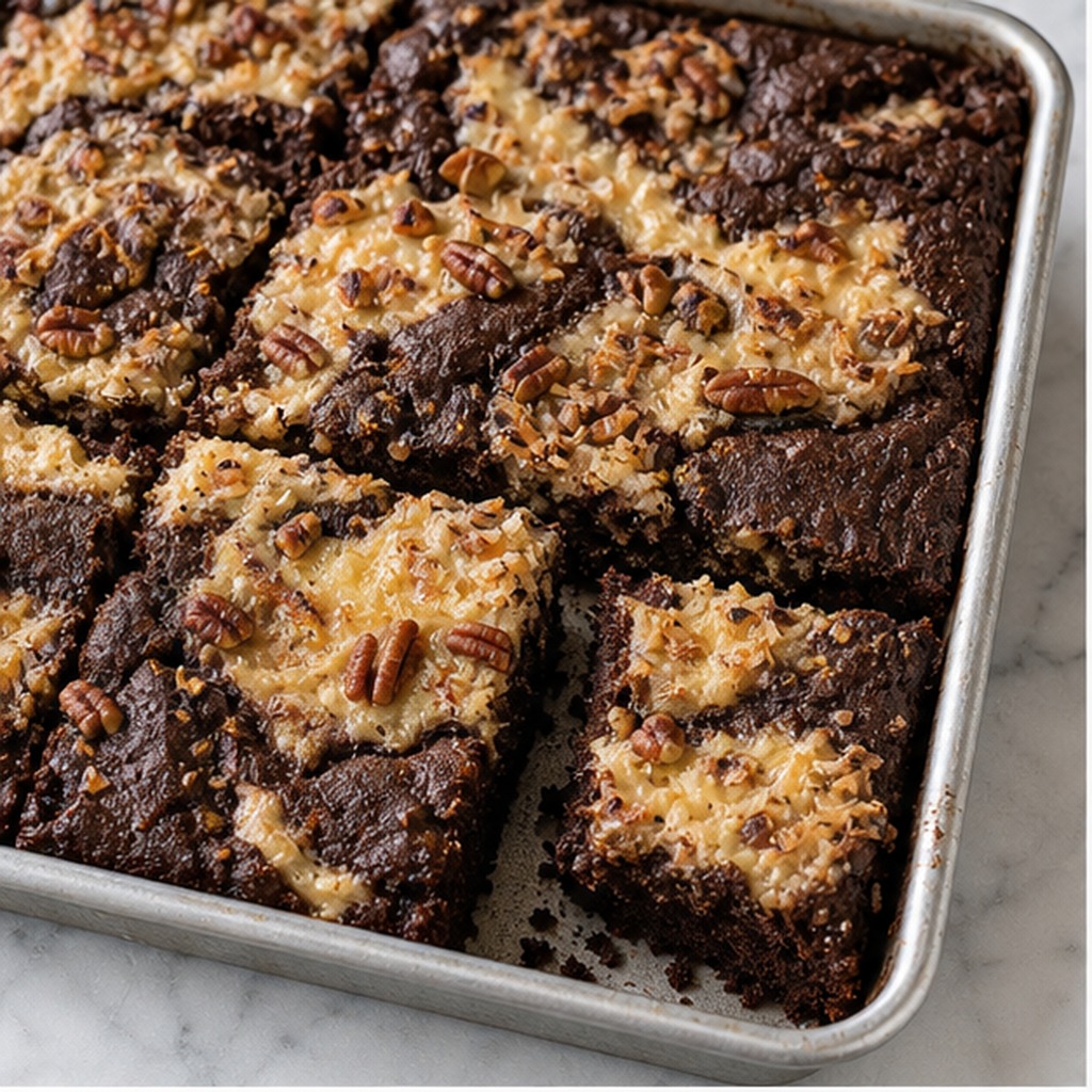 German Chocolate Earthquake Cake