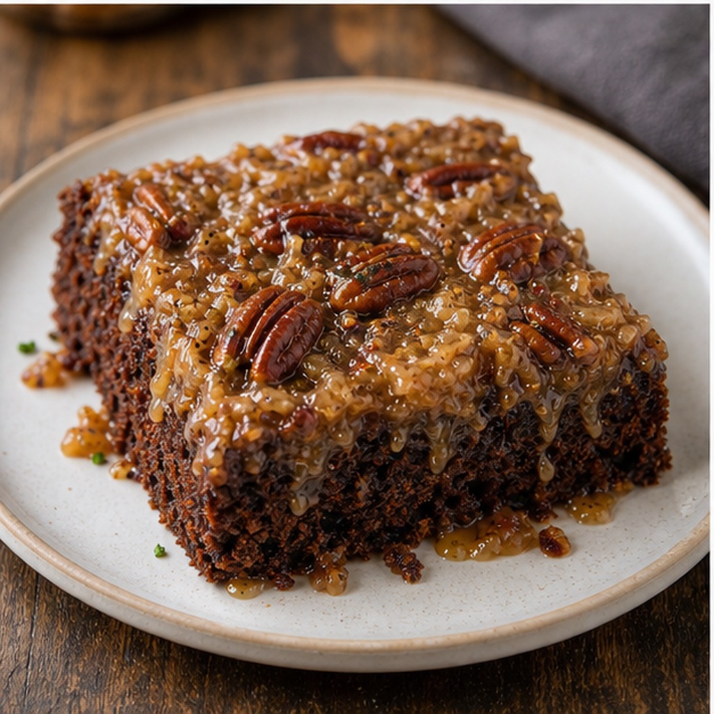 German Chocolate Upside-Down Cake