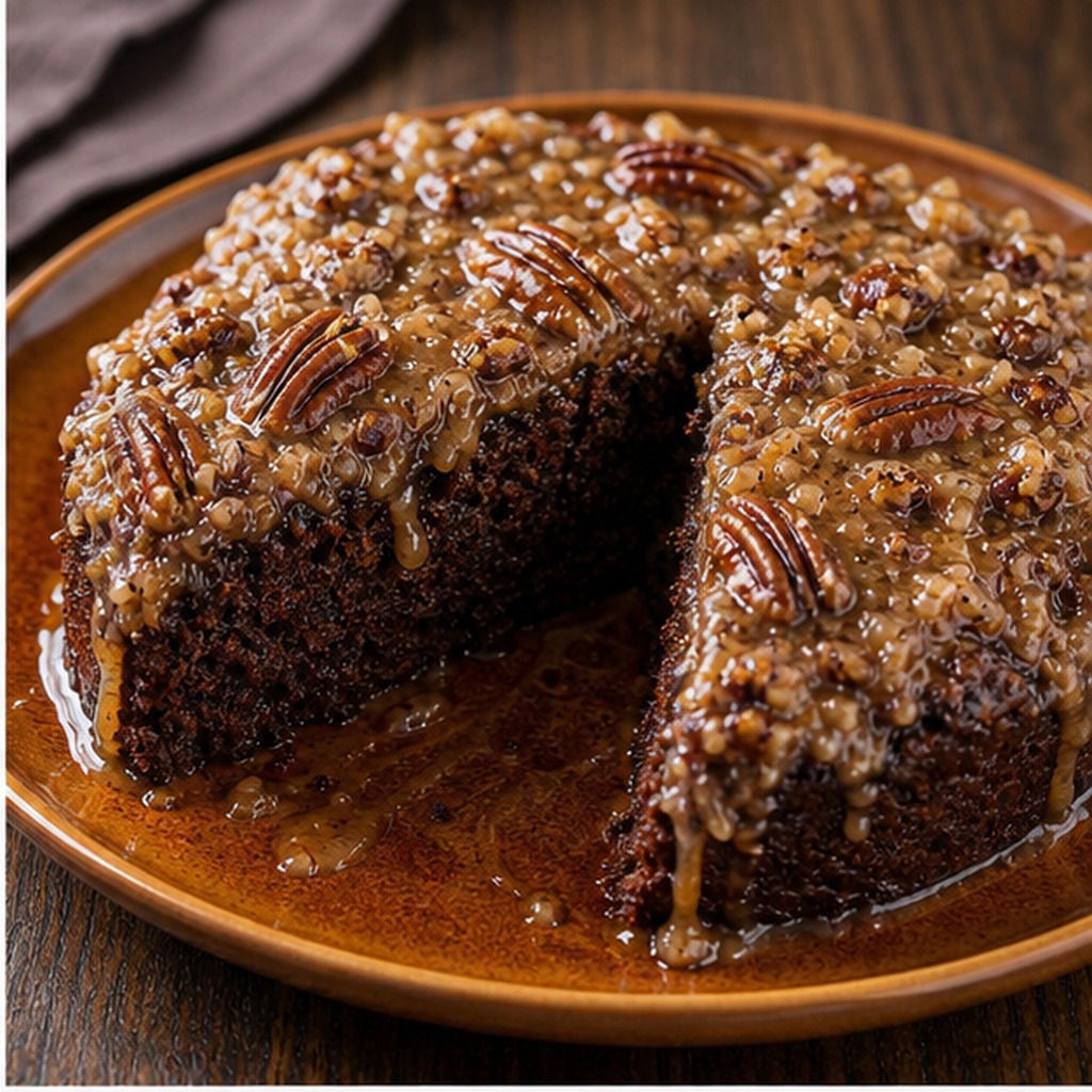Upside-Down German Chocolate Cake