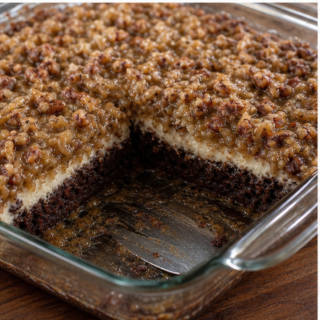 German Chocolate Upside-Down Cake