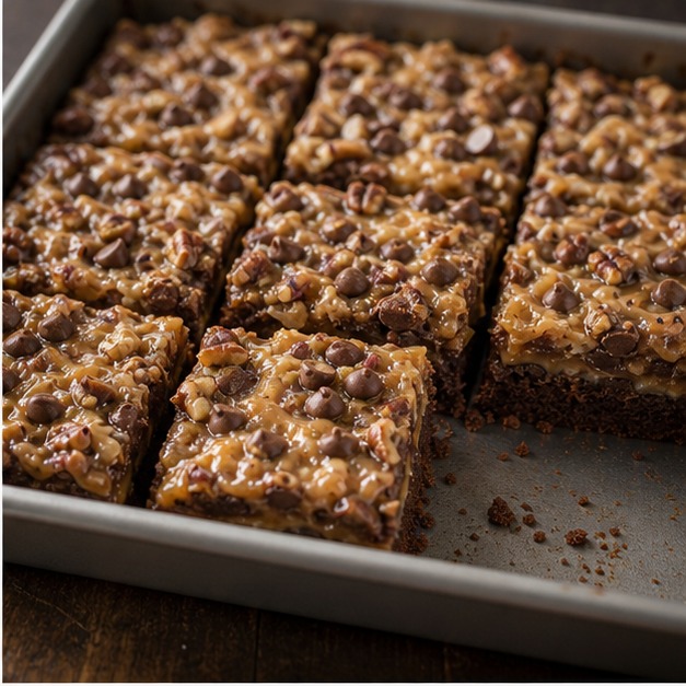 German Chocolate Caramel Bars
