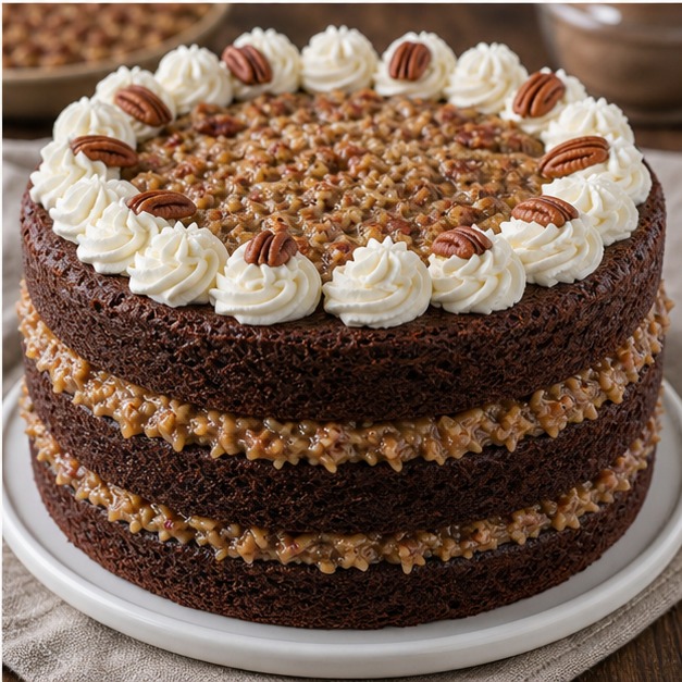 Gâteau au chocolat sucré allemand