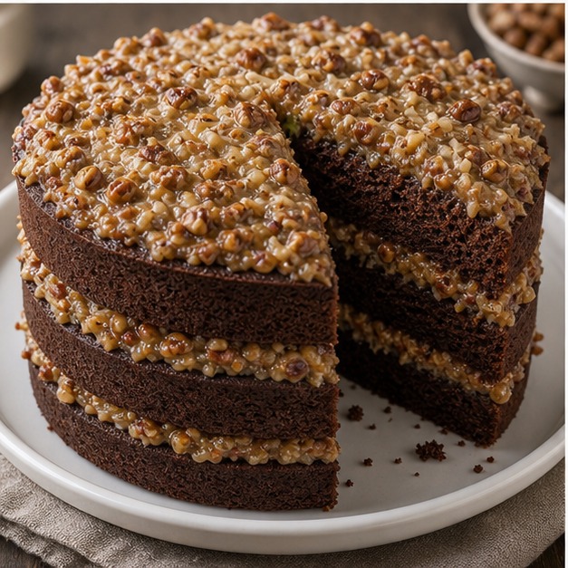 Deutscher süßer Schokoladenkuchen
