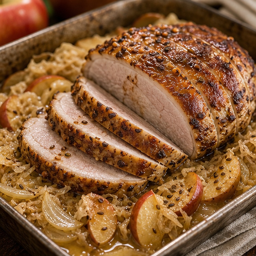 Roast Pork with Sauerkraut