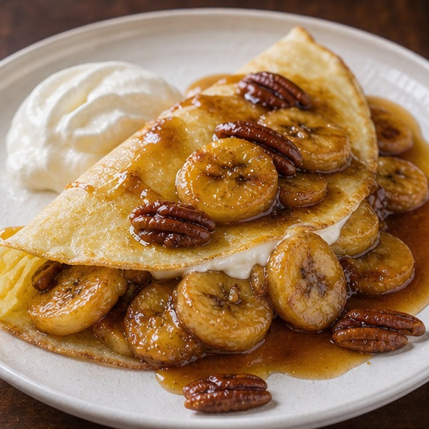 Royal Street Bananas Foster Crepe
