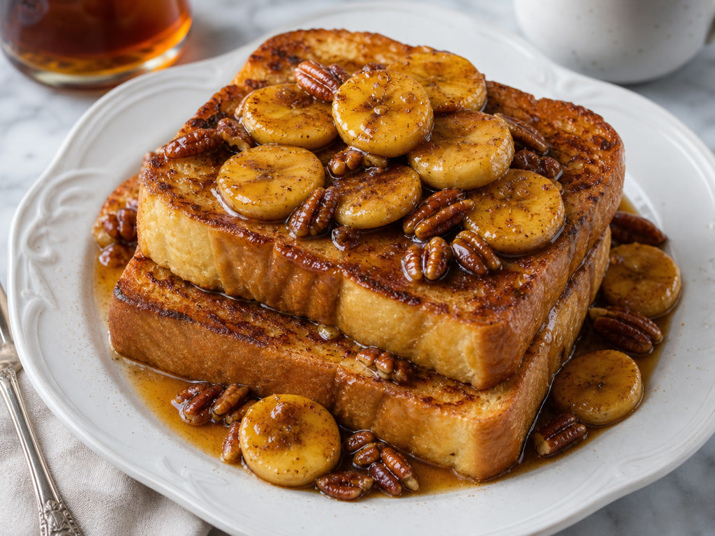 Bananen fördern French Toast